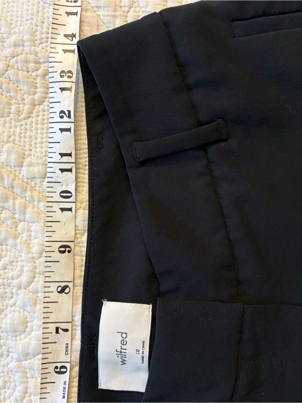 Wilfred Black High-Waist Tailored Trousers